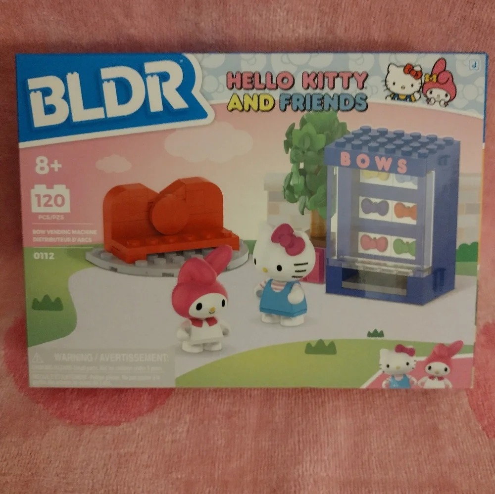 Hello Kitty & Friends BLDR Bow Dispensing Vending Machine Building Blocks Set